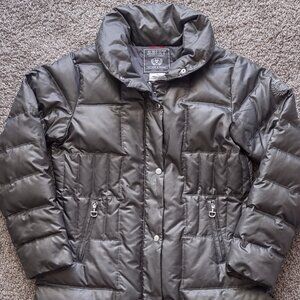 Ariat Down Coat Womens Medium (M)‎ Long Length Puffer Jacket w/ Two Way Zipper
